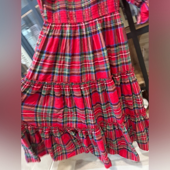 Ivy City Co nap dress maxi tiered smock holiday plaid madeline hill house tartan - Picture 3 of 9
